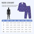 thumbnail image 4 of Lsque Skull daisy purple Pattern Long Sleeve Pajama Set for Men - Soft 2-Piece Sleepwear and Loungewear Set with Pockets, Comfy Nightwear-XX-Large, 4 of 7