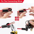 thumbnail image 4 of Battery Isolator Switch 12 V/24 V Car Battery Isolator Switch Main Switch With 2-pin On/off Switch For Car Battery Main Switch Emergency Power Cut-off, 4 of 5