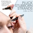 thumbnail image 3 of wqlpp-4-Piece Tweezer Set - Slant Tip and Pointed Tweezers Set - Great Precision Tweezers for Eyebrows, Splinter and Ingrown Hair Removal (Black, Pack of 4), 3 of 4
