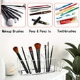 thumbnail image 7 of Acrylic Makeup Brush Organizer Holder, Clear Cosmetic Brushes Storage with 3 Slots, 7 of 7