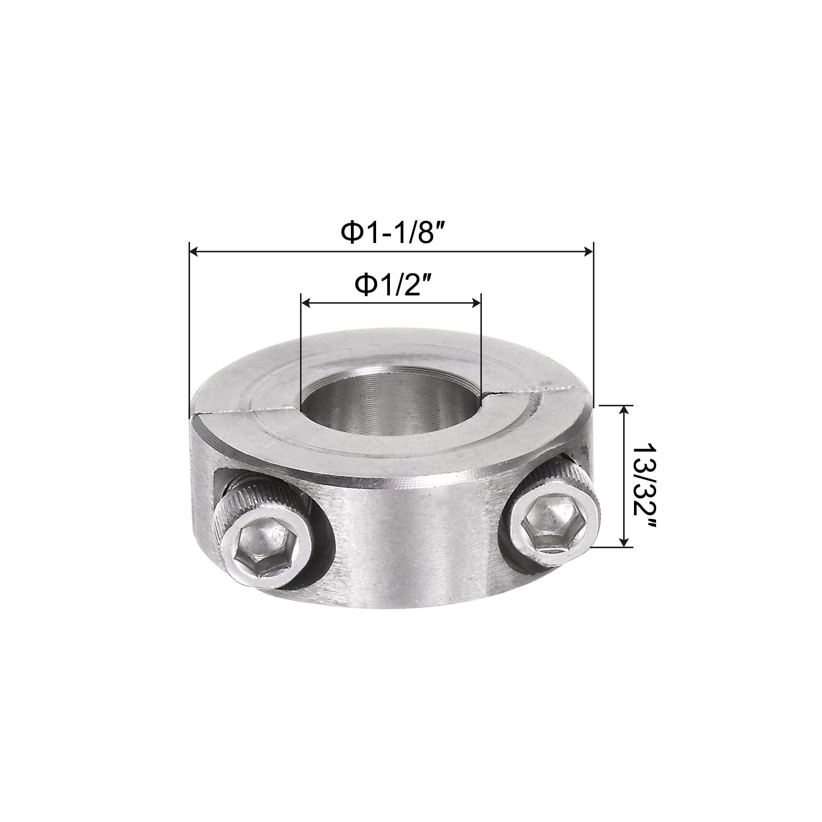 Lot De 4 Colliers De Verrouillage Fendus (Split Shaft Collar) Pour Tige 1/2" - Uxcell