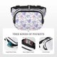 thumbnail image 5 of Balery Lavender Flowers Mochila Cinturón para Mujeres y Hombres, Bolsa de Cintura Impermeable de Doble Capa con Correa, 5 of 9