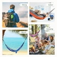 thumbnail image 6 of QUANFENG QF Hammock Nylon Portable Travel Camping Hammock, Green/Gray, 6 of 7