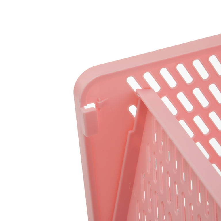 Your Zone Kids Collapsible Stacking Storage Bin, Pink photo 3