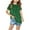 Green 02, variant on DeHolifer T-Shirts for Girls Graphic Strip Printed Crewneck Short Sleeve Summer Trendy Tee Tops 3-12 Years