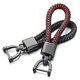thumbnail image 1 of 2 uds llavero de coche de cuero tejido a mano de alta calidad, hebilla de herradura giratoria de 360 ​​grados, soporte para Llaveros de joyería, colgante de bolso genuino Banban ZefeiWu 8390613057563, 1 of 1