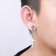 thumbnail image 5 of Moda Moda Más Nuevo 1 Par de Pendientes de Aro de Acero Inoxidable con Colgante de Cruz y Borla Larga Unisex para Hombres y Mujeres Joyería Gótica Punk Mejores Regalos, Estilo 3, 5 of 5