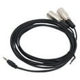 thumbnail image 1 of Cable De 3,5 Mm Macho A Doble XLR Macho, 10 Pies TRS A Doble XLR Y Divisor, Cable Adaptador De Micrófono Estéreo Para Altavoz MP3 MP4, 1 of 7