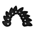 thumbnail image 2 of 10Pcs Durable Golf Head Covers Only, Portable Neoprene Golf Iron Club Cue Head Protect Cover with Numbers Letters, 2 of 7