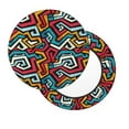 thumbnail image 2 of KLL Geometry Round Bar Chair Cushion Cover 14 inch ,Bar Stool Protector with Elastic, Soft Washable, 2 of 6