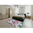 thumbnail image 4 of Ahgly Company Indoor Rectangle Patterned Mauve Taupe Purple Novelty Area Rugs, 8' x 10', 4 of 6