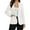 White, variant on Womens Business Blazers with Pockets Fitted Lapel Single Button Long Sleeve Suit Jackets Dressy Casual Work Office Ladies Blazer White S