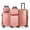 Rose Gold, variant on 5PCS Vertical Striped Hardside Luggage Set with TSA Locks and 360° Spinner Wheels, Rose Gold
