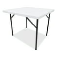 thumbnail image 2 of Alera ALEPT36SW 36 in. x 36 in. x 29.25 in. Indoor Outdoor Square Plastic Folding Table - White, 2 of 5