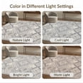 thumbnail image 7 of ODIKA Accessories Interlocking Geometric Faded Boho Traditional Vanity Foldable Easy Care for Queen Size Bedroom, Under Bed, Master, 7 of 7