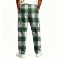 thumbnail image 6 of YNGKMEA Cargo Pants Men Lightweight Loose Fit Casual Pants Fashion Travel Drawstring Waist Long Trousers Comfy Pants with Multi Pockets Green L, 6 of 6