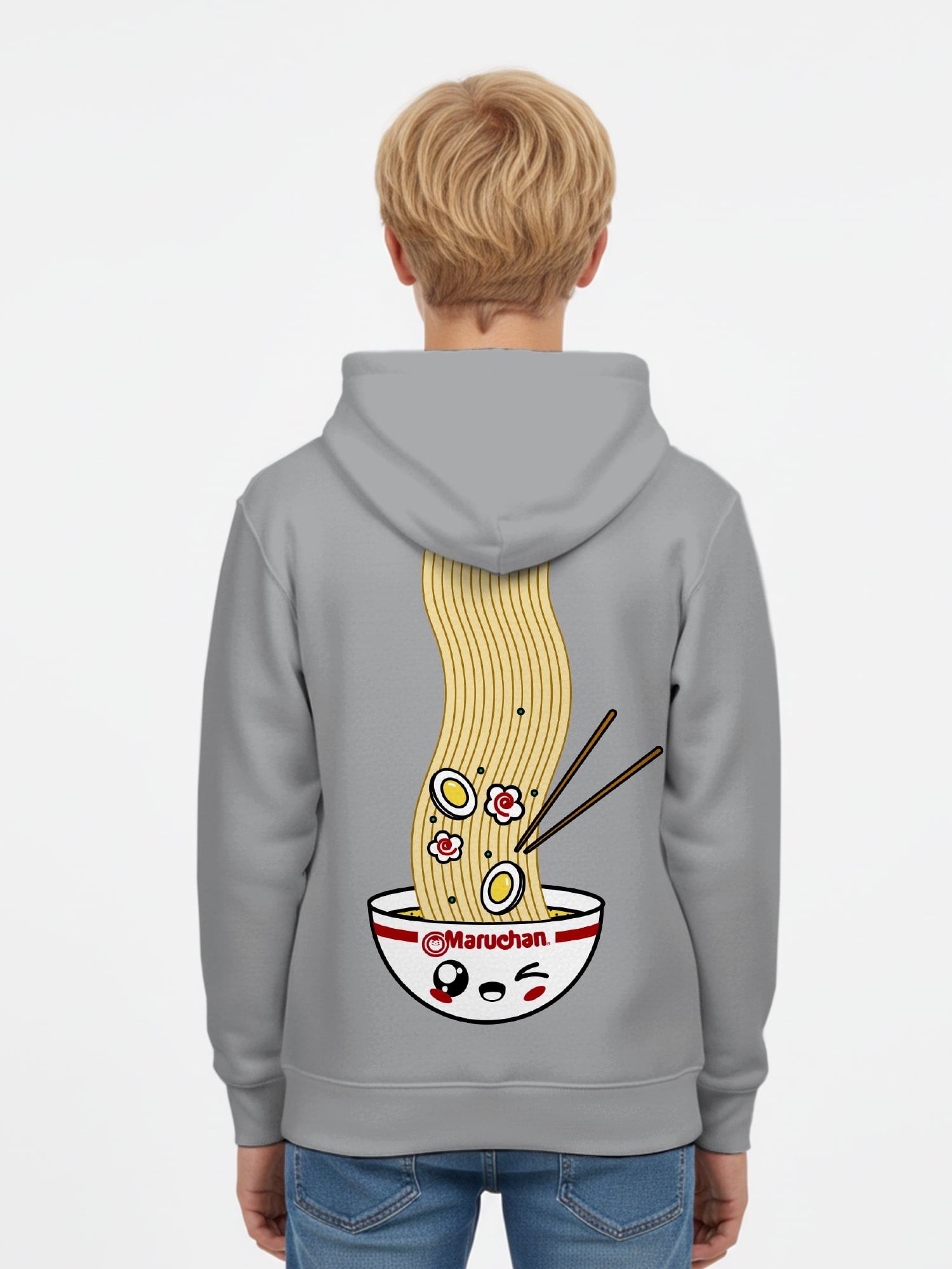 Maruchan, Boys' & Big Boys' Graphic Hoodie, Powered By Ramen, Sizes 4-18