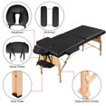 thumbnail image 6 of Topeakmart 84'' 2 Sectional Adjustable Massage Table Folding Massage Bed with Carry Case Bag, Black, 6 of 15