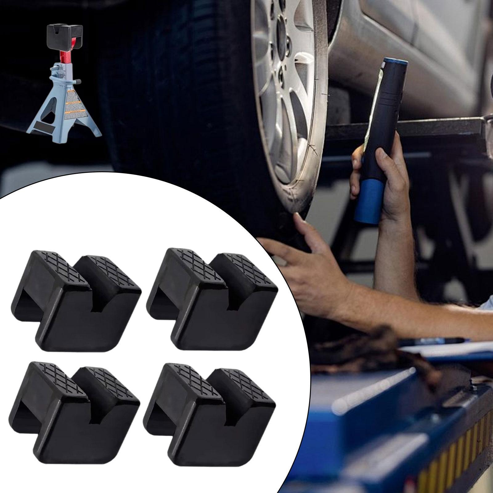 Dickly 4Pcs Jack Stand Pads Adapter Slotted Frame Stands Rail Pinch Welds Protector