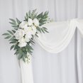 thumbnail image 3 of Botín de Flores Blancas Flores de Seda Hechas a Mano para la Decoración de Centros de Mesa de Interior y Exterior de Ceremonia ANGGREK Otros, 3 of 8