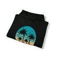 thumbnail image 5 of Palm Tree Retro Sunset Surf Hoodie Unisex Heavy Blend™ Hooded Sweatshirt, 5 of 9