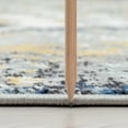 thumbnail image 3 of Traditional 5x8 Area Rug (5'3'' x 7'3'') Oriental Ivory, Blue Living Room Easy to Clean, 3 of 7