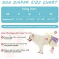 thumbnail image 2 of Washable Dog Diapers Female; 3 Pack High Absorbency Leak-Proof Dog Diapers, Reusable Doggie Diapers for Female Dog in Heat, Period, Incontinence, Excitable Urination or Potty Training Puppy Diapers S, 2 of 7