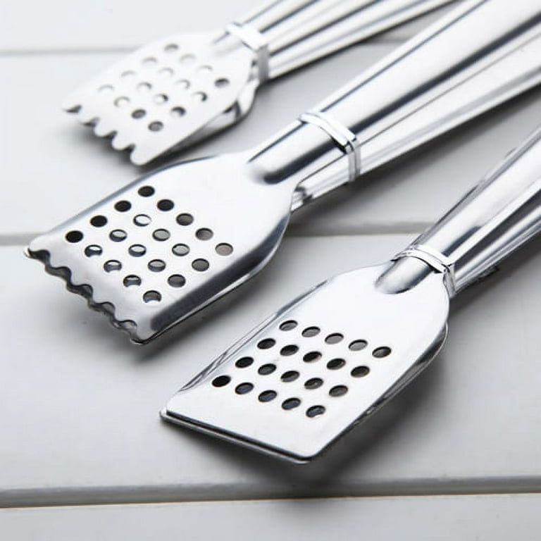Stainless Steel Kitchen Tongs Serving Utensils BBQ Tongs For