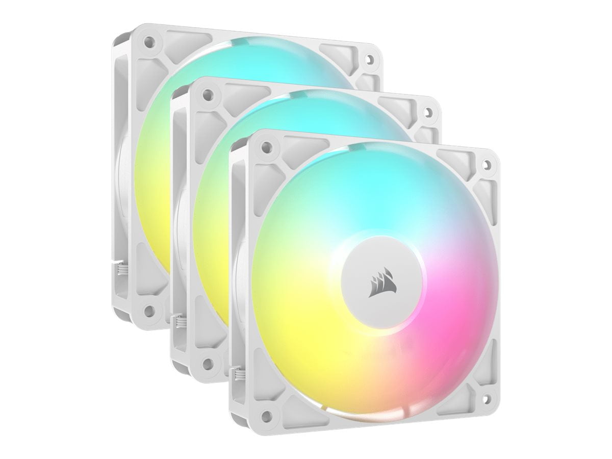Corsair AF120 RGB ELITE 3枚セット ホワイト iCUE AF120 RGB ELITE 120mm PWM Triple Fan Kit - White