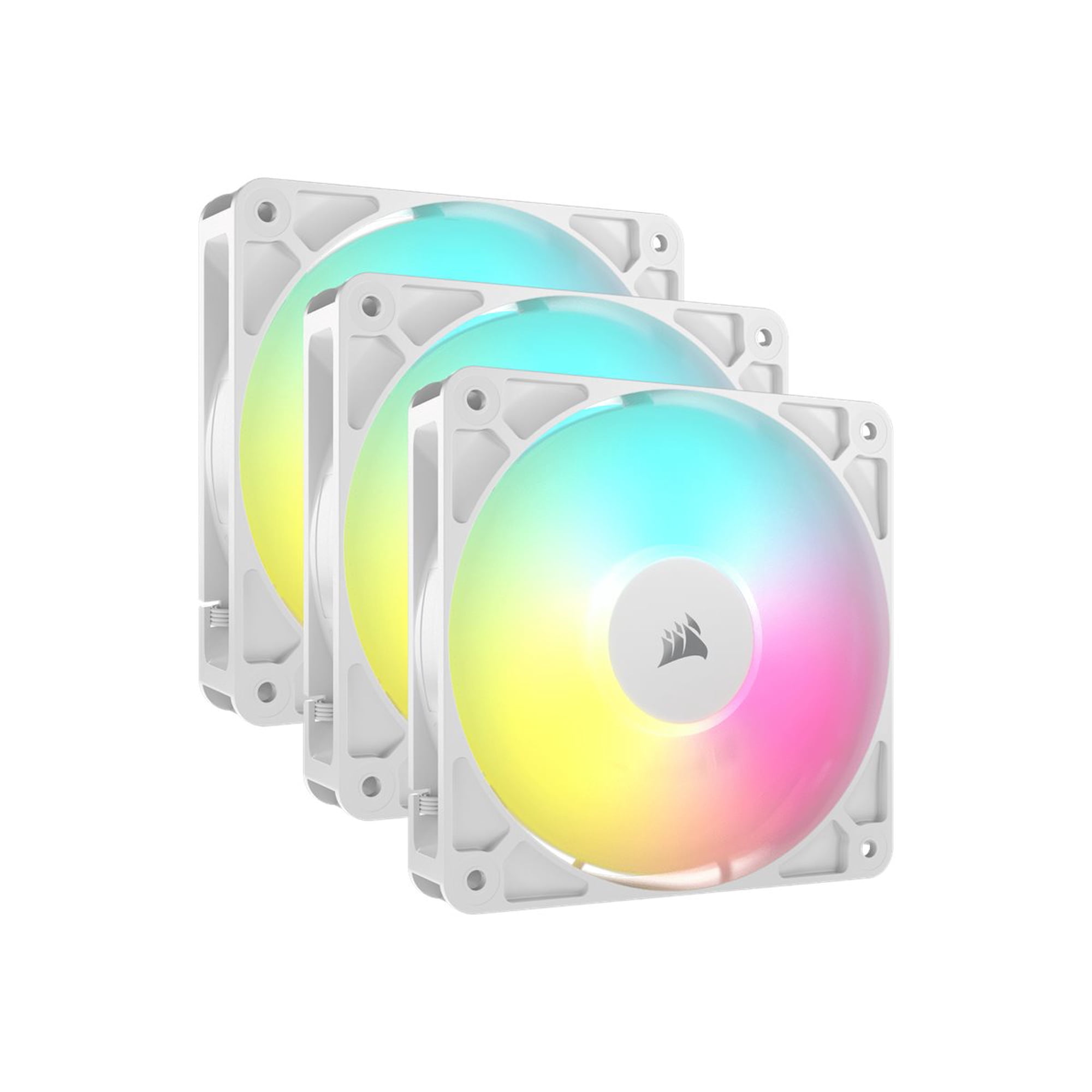 CORSAIR - RS120 ARGB 120mm PWM Case Fans (3-pack) - White