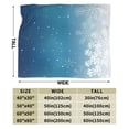 thumbnail image 3 of Kll Fleece Blanket Plush Throw Blanket Christmas Snowflakes,Soft Fuzzy Cozy Flannel Blanket For Couch Sofa Bed.(80"X60"), 3 of 9