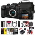 thumbnail image 1 of Panasonic Lumix GH5 II Mirrorless Camera with Rode Camera Mount Microphone with 160 LED Light + 64 GB Memory Card + P-Bank Battery + Carry Case + Cleaning Kit + Art Studio Software + More, 1 of 10