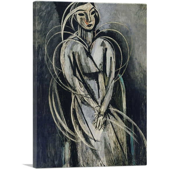 ARTCANVAS Portrait of Yvonne Landsberg 1914 Canvas Art Print by Henri Matisse - Size: 40" x 26" (0.75" Deep)