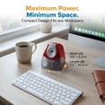 thumbnail image 3 of Bostitch Office Personal Electric Pencil Sharpener, Powerful Stall-Free Motor, High Capacity Shavings Tray, Red (EPS4-RED), 3 of 6