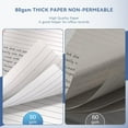 thumbnail image 4 of 5" x 8" Notepad Writing Pad 4 Pack Notepad 21lb Small Notepad College Ruled Notepad, 4 of 5