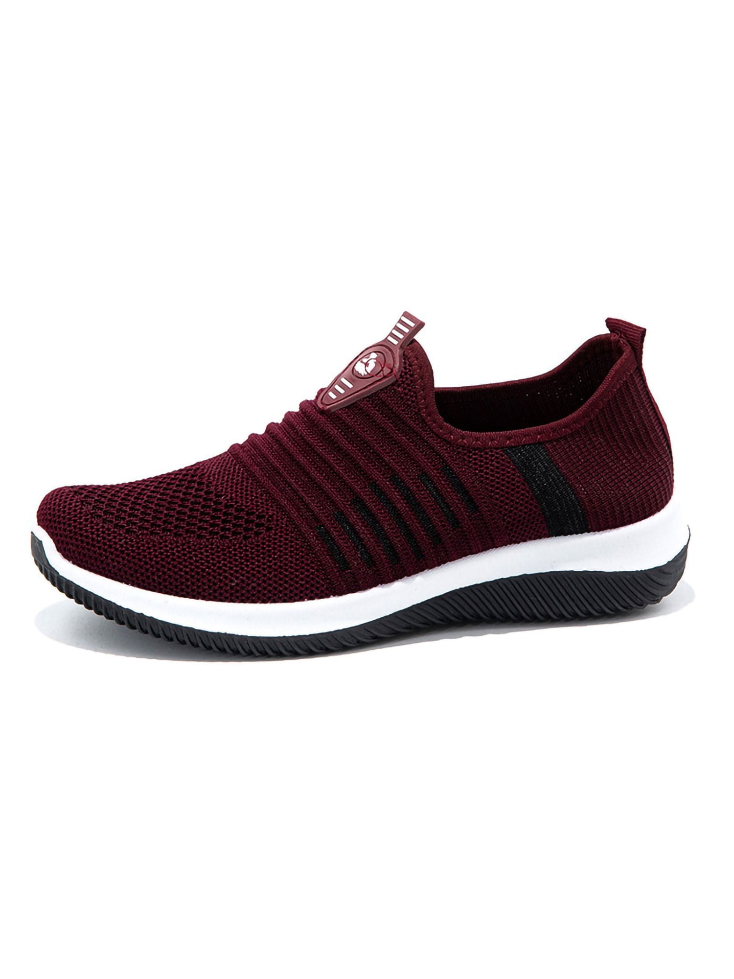 Womens Slip on Sneakers Ultra Lightweight Breathable Fashion Sports Gym Jogging Athletic Walking Shoes 