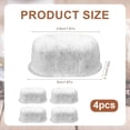 thumbnail image 2 of 4pcs Carbon Coffee Filter for GE, Coffee Maker Replacement Espresso Machine Activated Charcoal Water Filter Cafe Drip Part Compatible with UNIV1CFLTR6PK C7CDAAS3PD3 C7CDABS3RD3 C7CDAAS4PW3 C7CDABS4RW3, 2 of 7