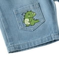 thumbnail image 5 of BULLPIANO 1-6Y Toddler Boys Girls Jean Short Kids Baby Denim Shorts Elastic Waist Fashion Short, 5 of 9