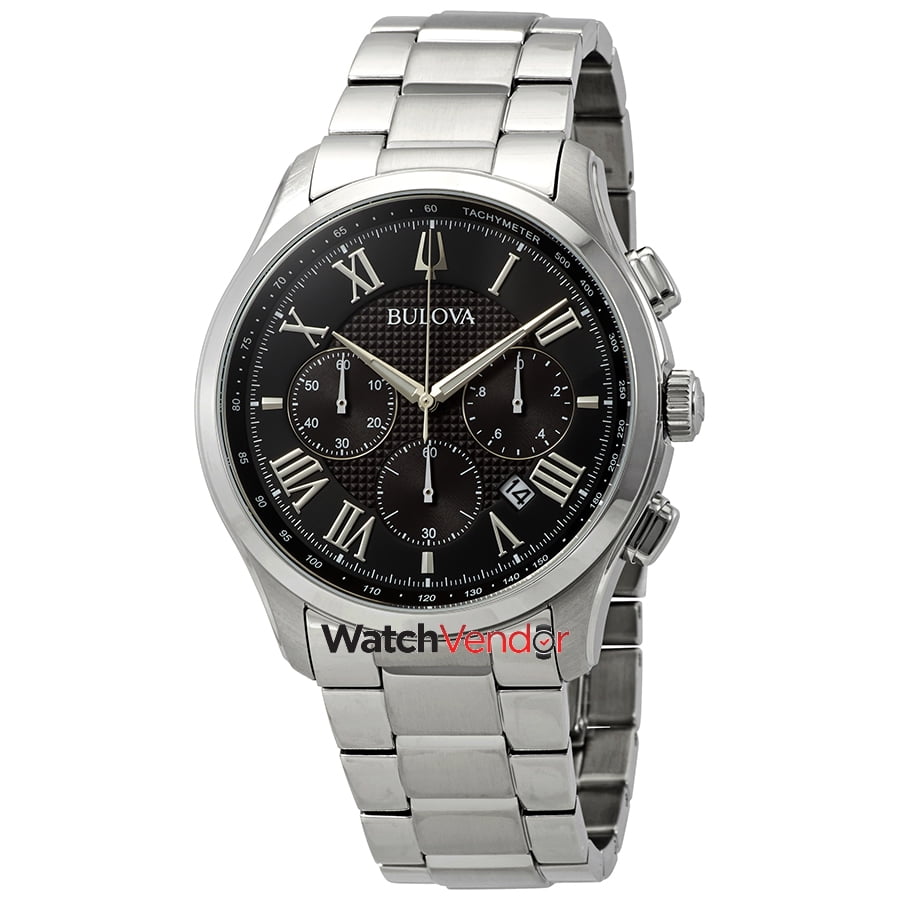 Bulova Classic Chronograph Black Dial Men's Watch 96B288 Walmart Canada