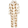 thumbnail image 5 of Taqqpue Women's Onesie Hooded Pajamas Fluffy Zipper Long Sleeve Fleece Jumpsuit Sleepwear, 5 of 9