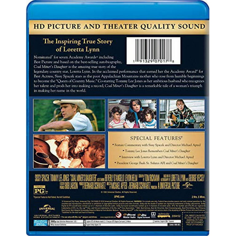 Coal Miner's Daughter (Blu-ray Disc, 2014) Tommy Lee Jones