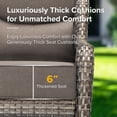 thumbnail image 6 of Jentlehouse 5 Pieces Outdoor Patio Furniture Set,Wicker Rattan Patio Sofa Set with Swivel Chairs,2-Tier Table and Side Table,Outdoor Conversation Set for Poolside Balcony Backyard Porch, 6 of 11