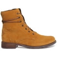 thumbnail image 2 of Josef Seibel Sienna 70 Women's Leather Lace Up Ankle Boot With Side Zip In Mustard Size 9, 2 of 6