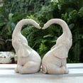 thumbnail image 4 of Love Elephant Statue Set for Garden Decoration and Home Ornamentation Symbolizing Elegant Love Yard Display Sculptue, 4 of 20