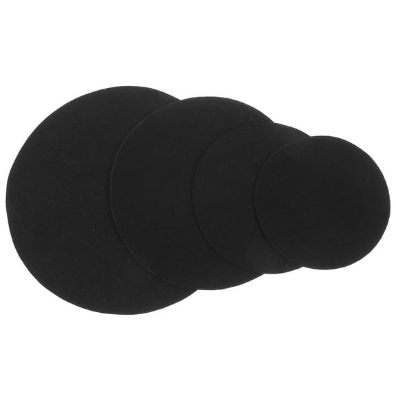 UPKOCH 40Pcs Black Flower Pot Bottom Pads Protective Planter Mats with Soil Drainage and Furniture Surface Protection