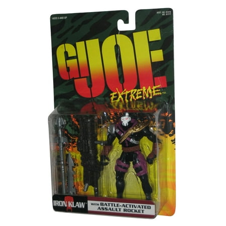 GI Joe Extreme Iron Klaw Action Figure w/ Battle Activated Assault Rocket