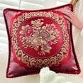 thumbnail image 5 of chaungfeng Vintage Euro Classic EmbossFlower Pillows Covers 18.9"x18.9",Embroidered Sofa Upholstery Cushion Cover, Car Office Bedrooms Home Backrests Pillowcases, 5 of 6