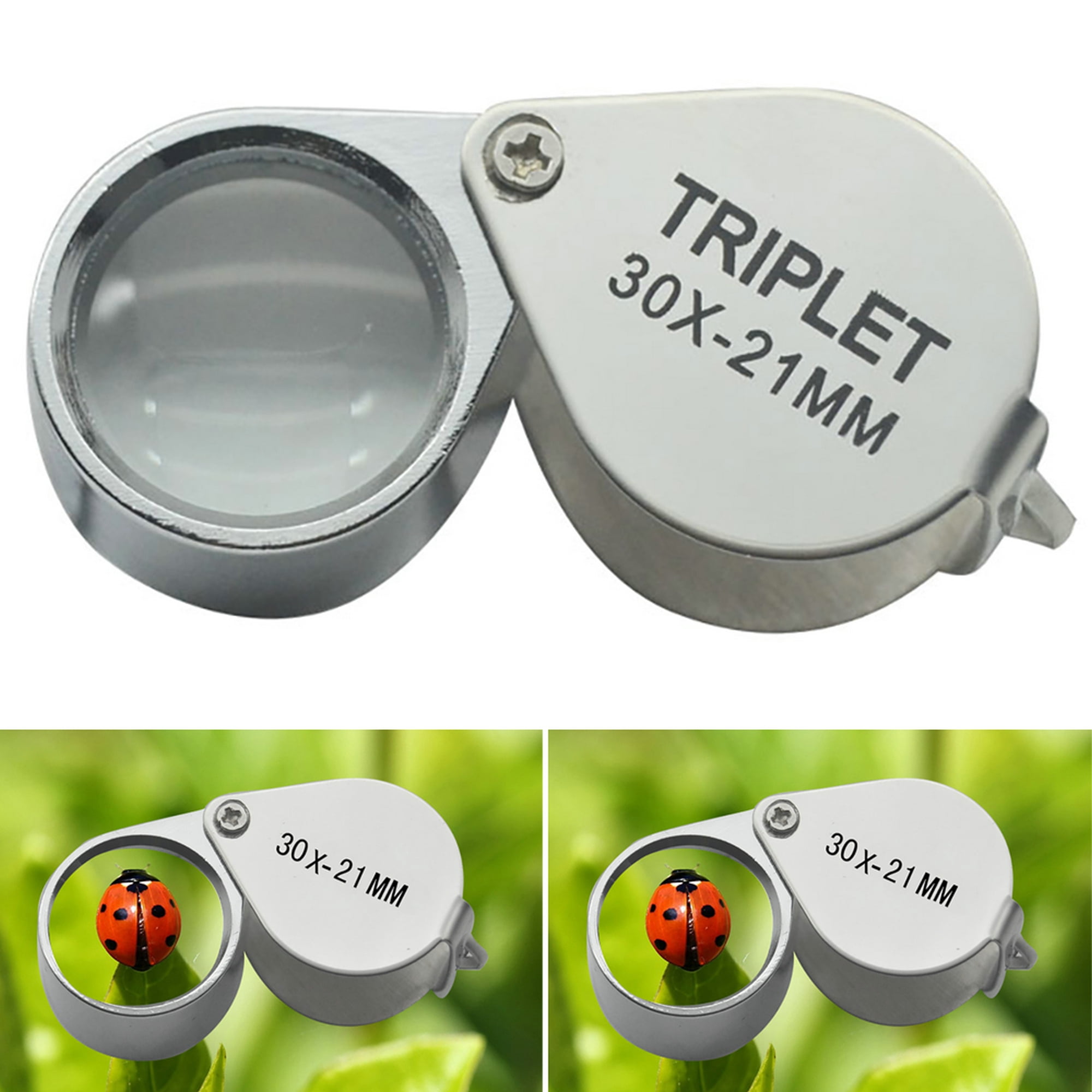 W&T Pocket Lens 30X 21mm Loupe Magnifying Eye Glass Magnifier lo 