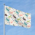 thumbnail image 2 of Lsque Easter Rabbit Pattern Flag,Easter Rabbit Printed Garden Flag 48 x 72 in - Double Sided Small Flags for Yard, 2 of 9