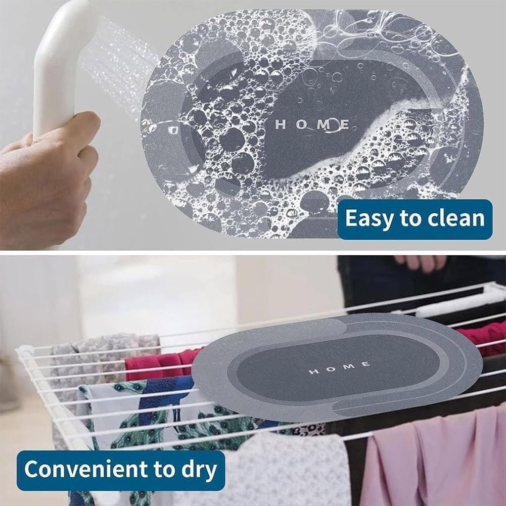 Magic Mat Bathroom, Modernized Bath Mat,  Bath Mat, Magic Bath Mat, Bathroom Mat Quick Dry, Non Skid Waterproof Comfort Standing Rugs